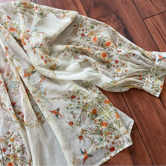 Carolina K Floral Silk blouse - Picture 6 of 7